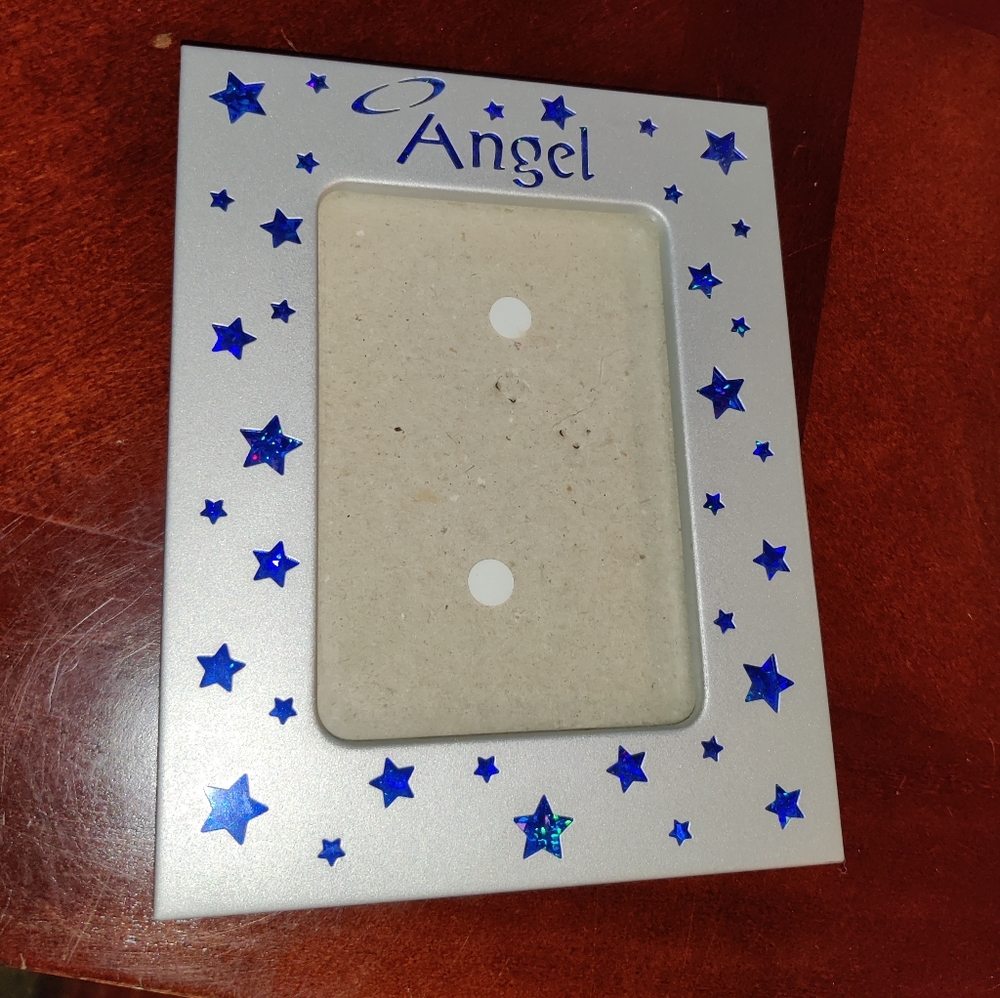 🗺️ "Angel" cut out foiled Stars Picture Frame Angel Reese, Departed Loved One